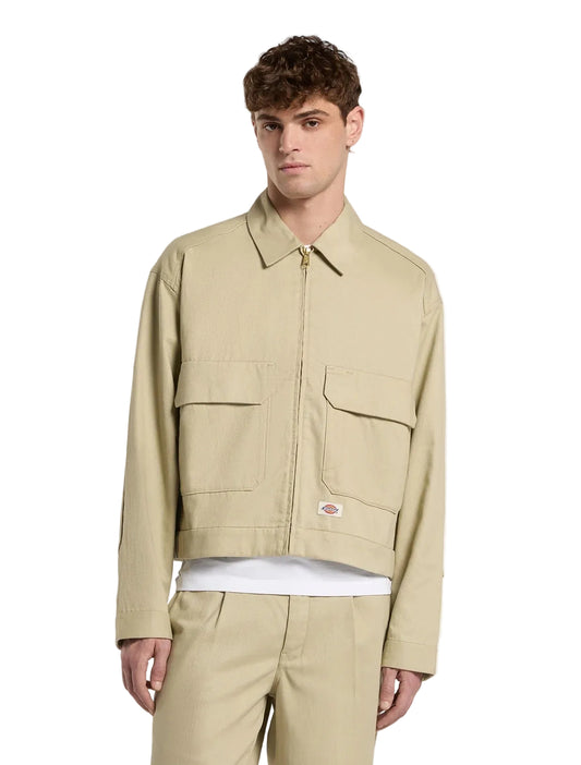Hemp twill trucker jacket
