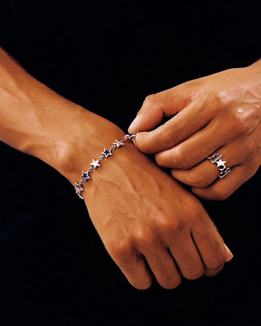 Enameled Stars Bracelet