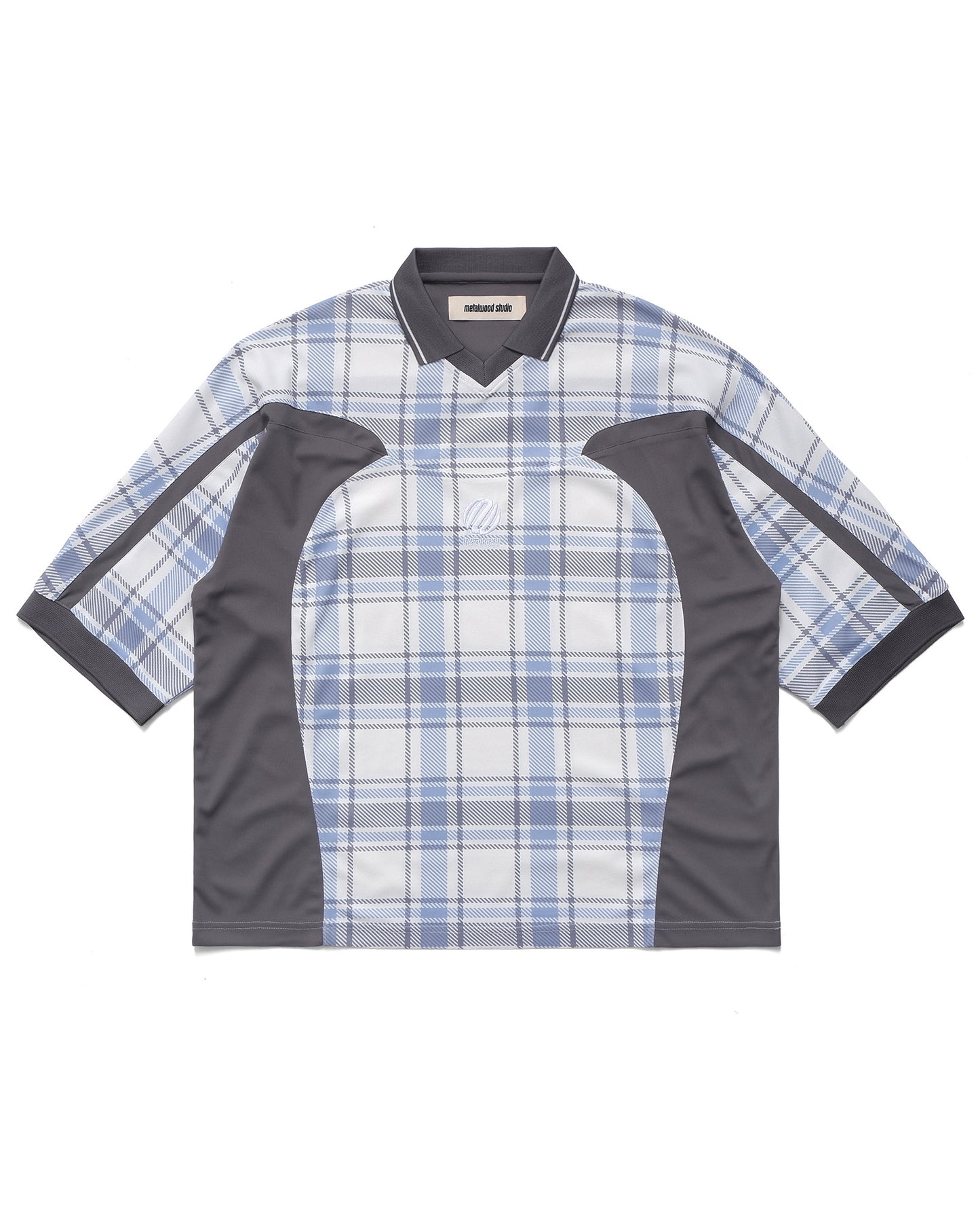 Paneled 3/4 Sleeve Polo
