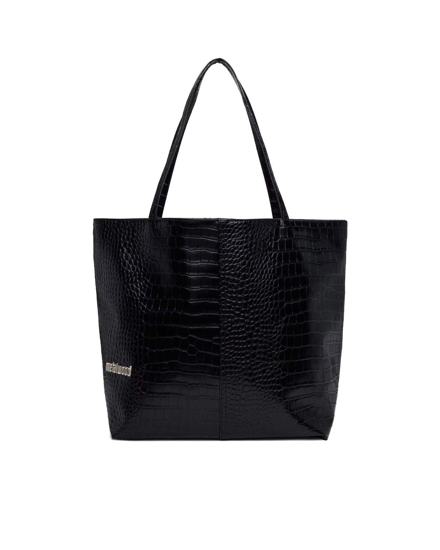 Metal Logo Stud Croc Tote