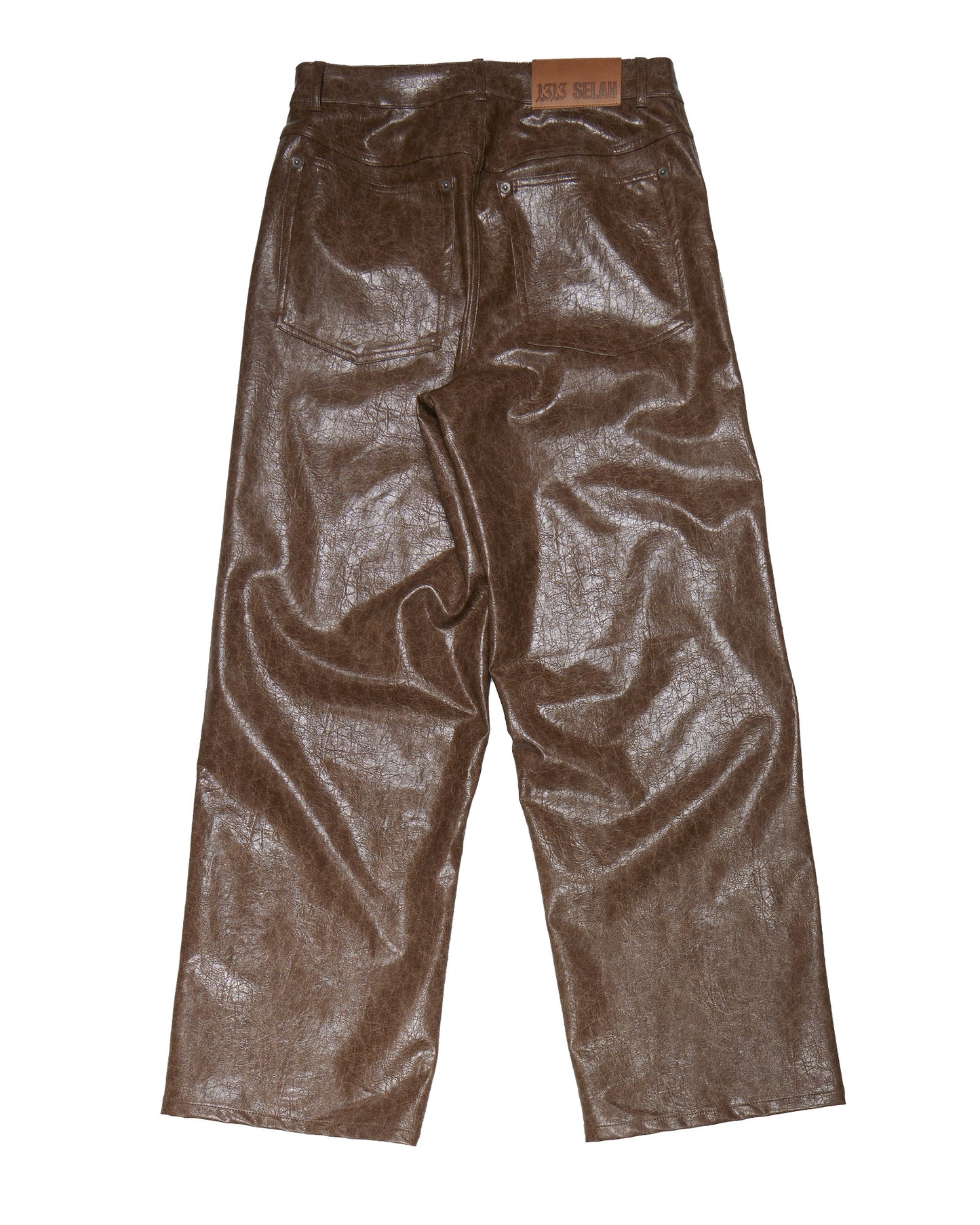 Diamante Faux Leather Pant
