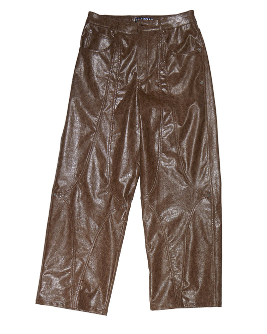 Diamante Faux Leather Pant