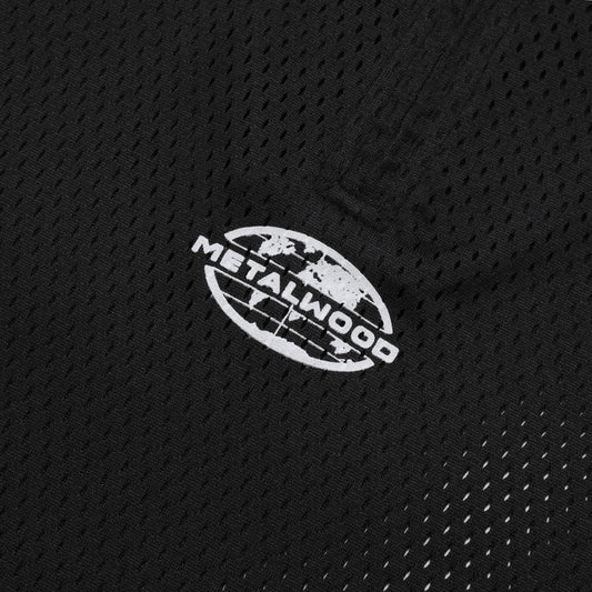Quarter Zip Jersey Polo Black