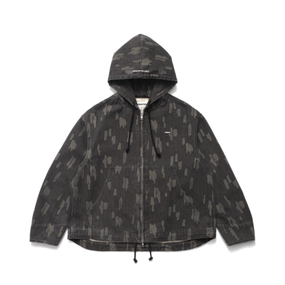 Cotton Twill Zip Hoodie