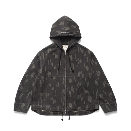 Cotton Twill Zip Hoodie