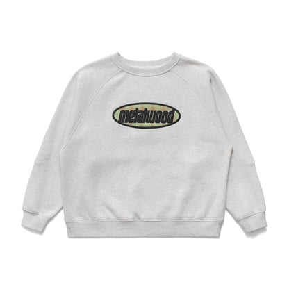 Plaid Oval Logo Raglan Crewneck Sweatshirt