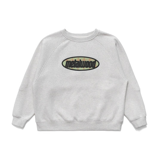 Plaid Oval Logo Raglan Crewneck Sweatshirt