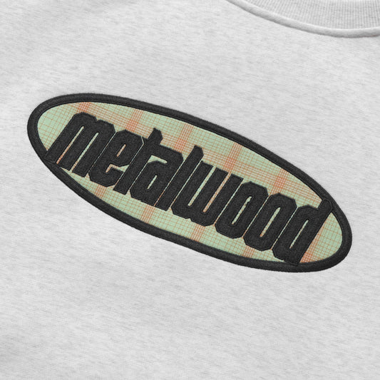 Plaid Oval Logo Raglan Crewneck Sweatshirt