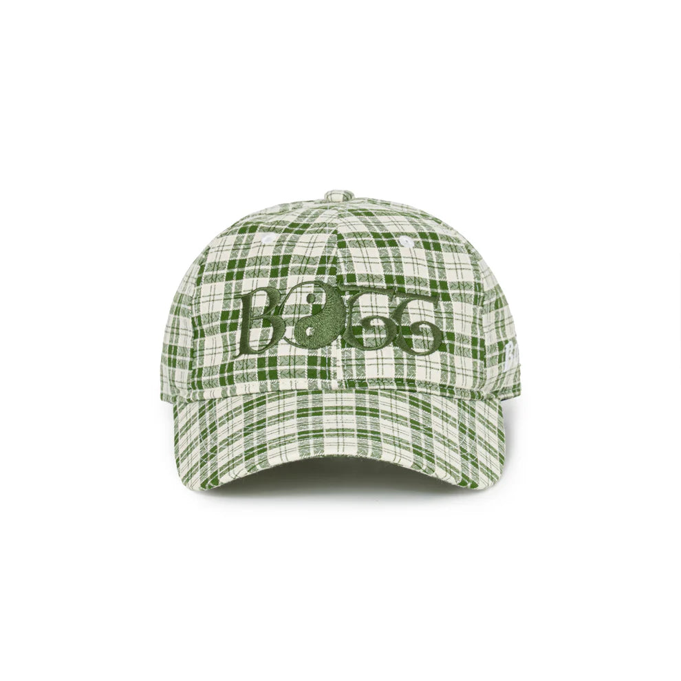 2Y Plaid 6-Panel Cap Green