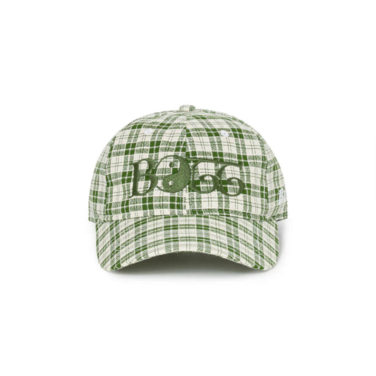 2Y Plaid 6-Panel Cap Green