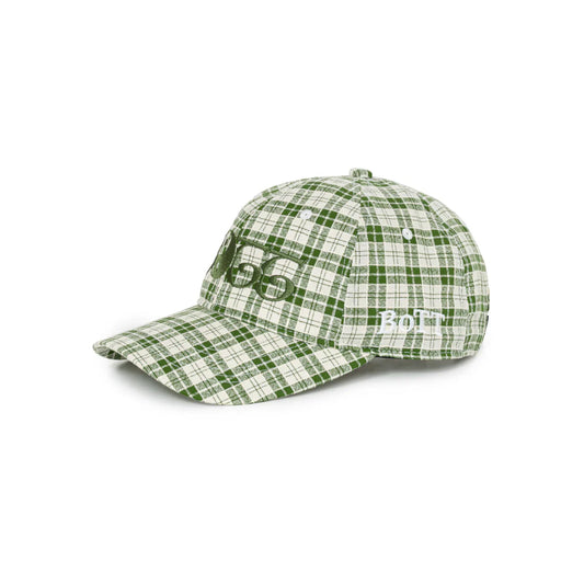 2Y Plaid 6-Panel Cap Green