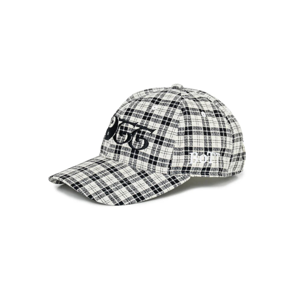 2Y Plaid 6-Panel Cap Black