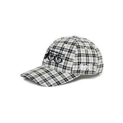 2Y Plaid 6-Panel Cap Black