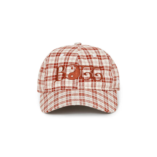 2Y Plaid 6-Panel Cap Red