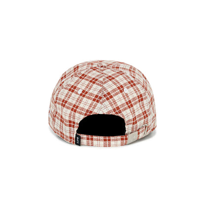 2Y Plaid 6-Panel Cap Red