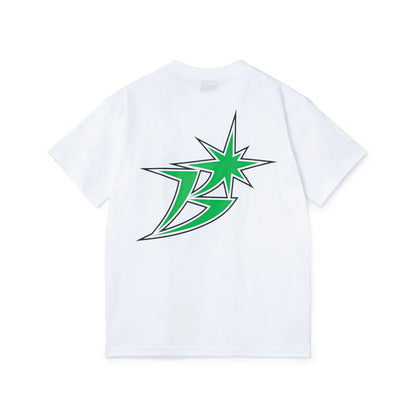 B Logo Tee White
