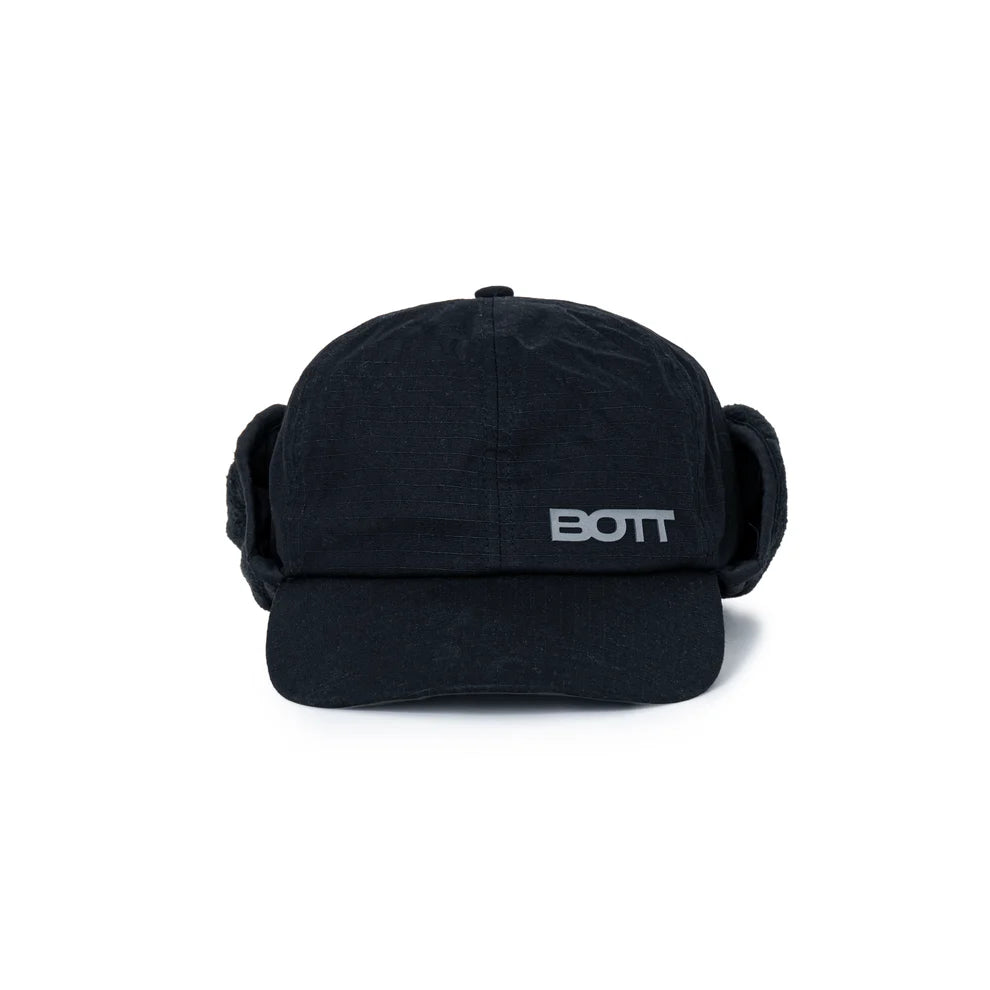 V2 Logo Earflap Cap Black