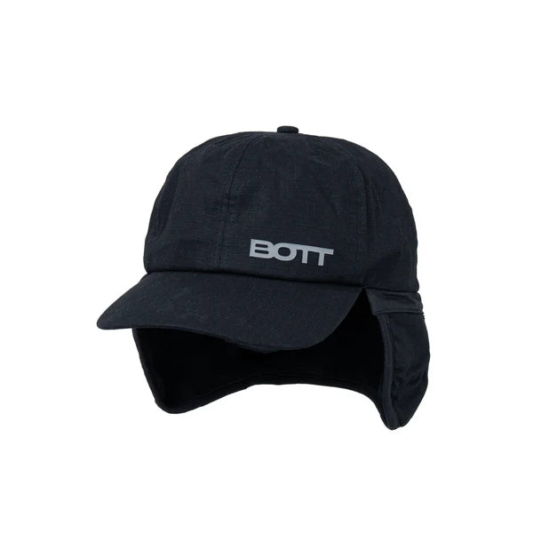 V2 Logo Earflap Cap Black