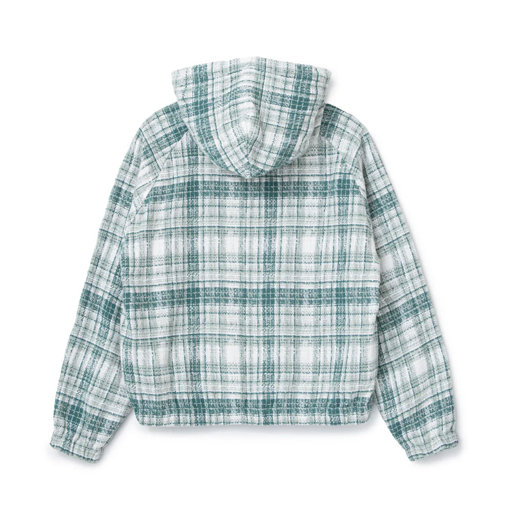 Heavy Check Zip Hoodie Light Green