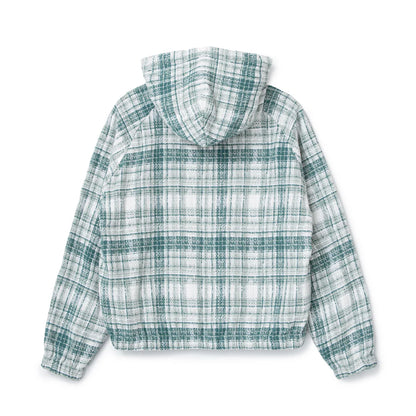 Heavy Check Zip Hoodie Light Green