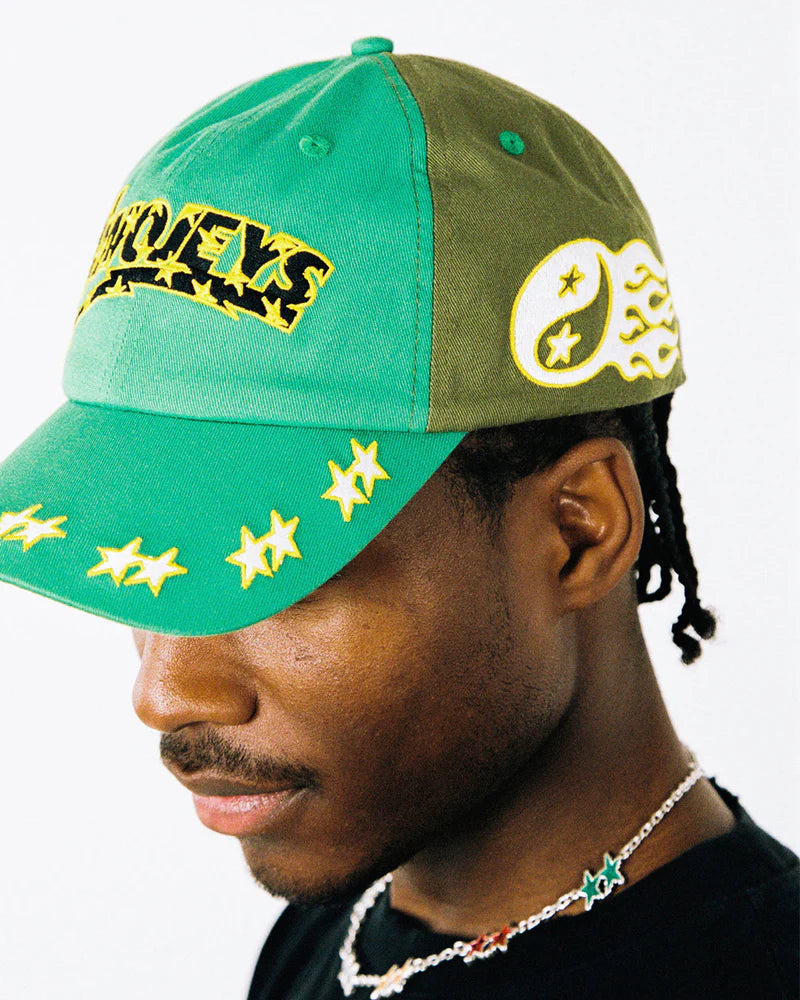 EMBROIDERED GREEN DAD CAP