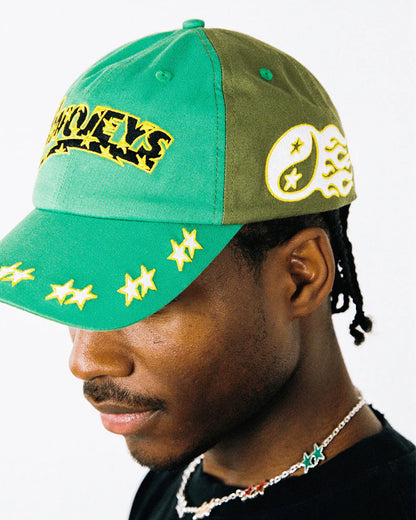 EMBROIDERED GREEN DAD CAP