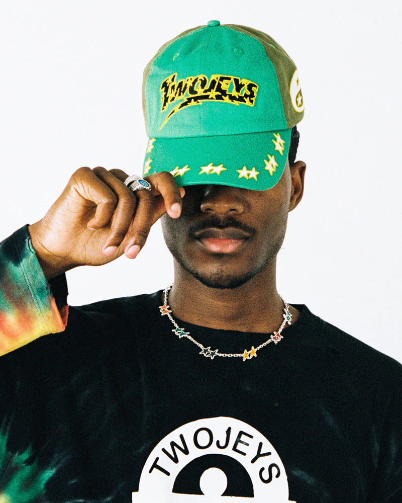 EMBROIDERED GREEN DAD CAP