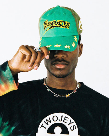 EMBROIDERED GREEN DAD CAP