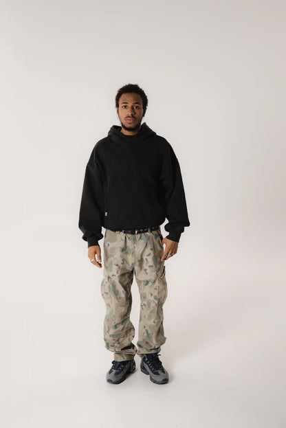 Stone Washed Black Icon Hoodie