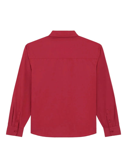 Supima long-sleeve work shirt Red