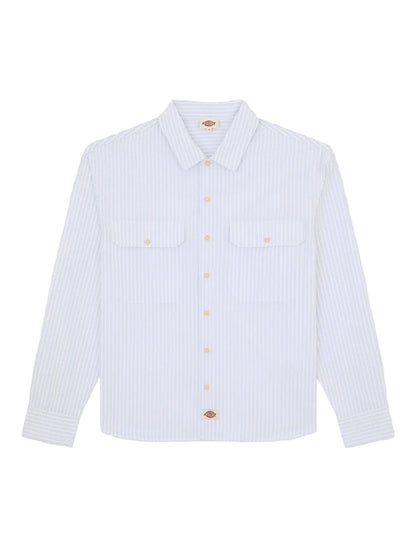 Supima long-sleeve work shirt White