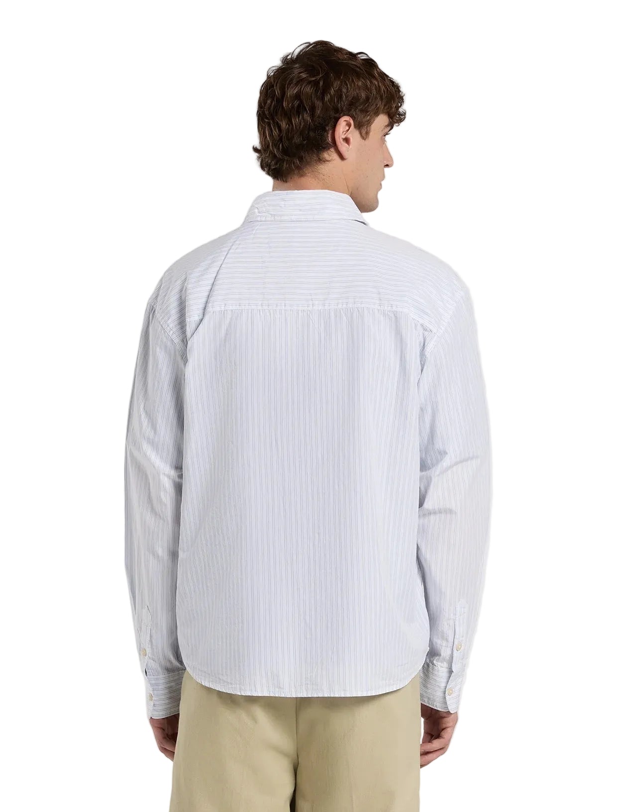 Supima long-sleeve work shirt White