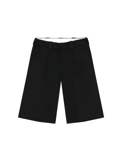 Hemp twill 13-Inch work shorts Black