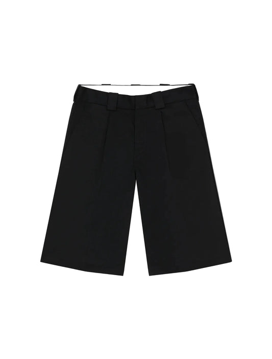 Hemp twill 13-Inch work shorts Black