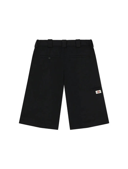Hemp twill 13-Inch work shorts Black