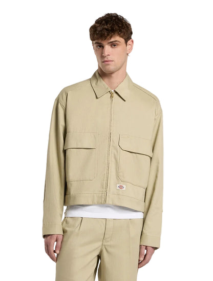 Hemp twill trucker jacket