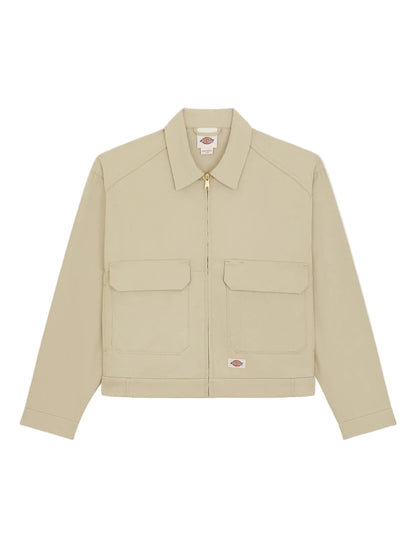 Hemp twill trucker jacket