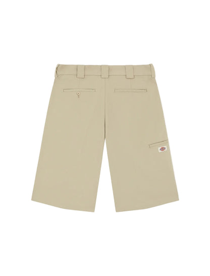 Hemp twill 13-Inch work shorts Beige