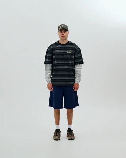 Double Layer Striped T-Shirt