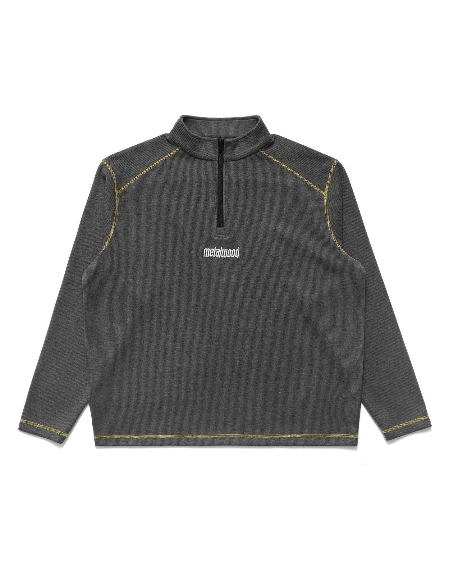 Contrast Stitch 1/4 Zip Pullover