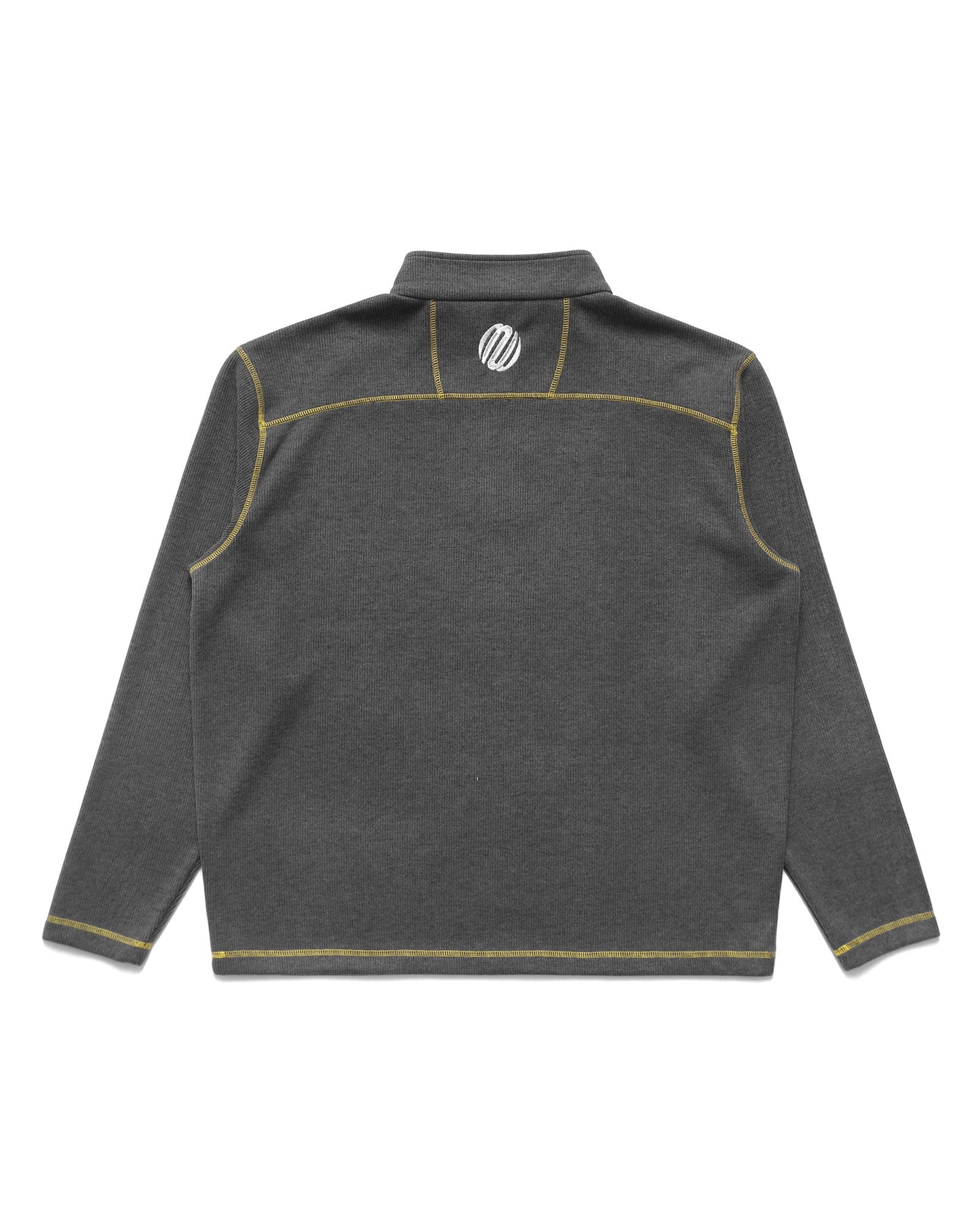 Contrast Stitch 1/4 Zip Pullover
