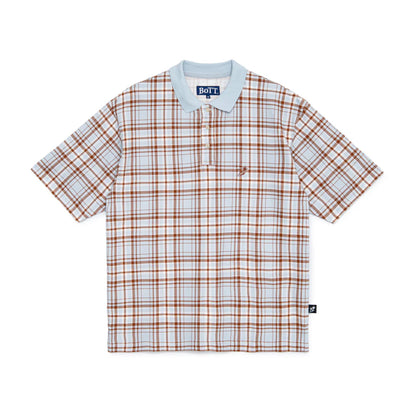 Plaid S/S Polo Shirt
