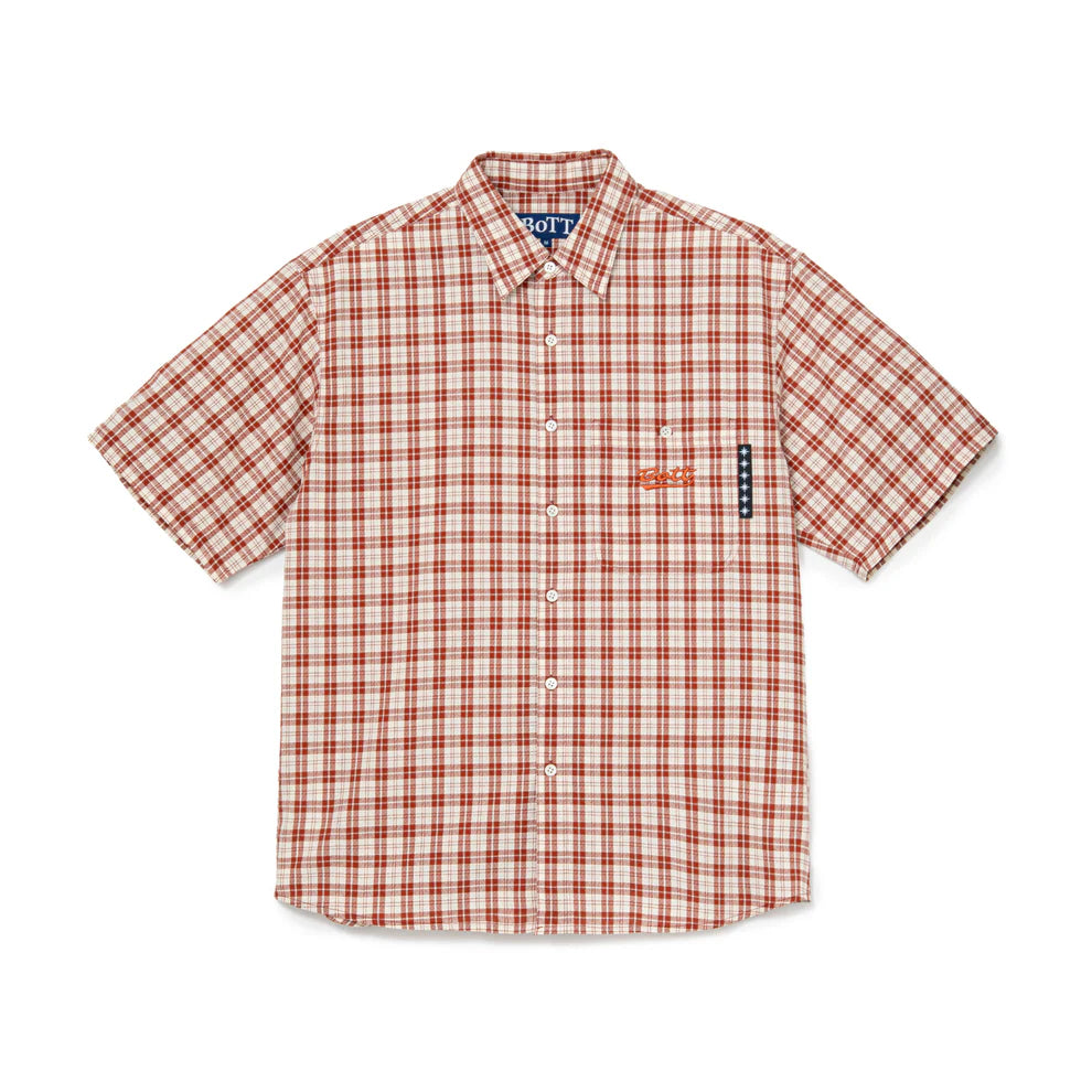 Plaid S/S Shirt Red