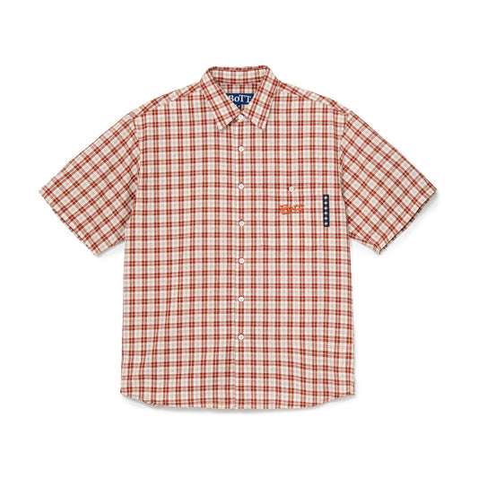 Plaid S/S Shirt Red