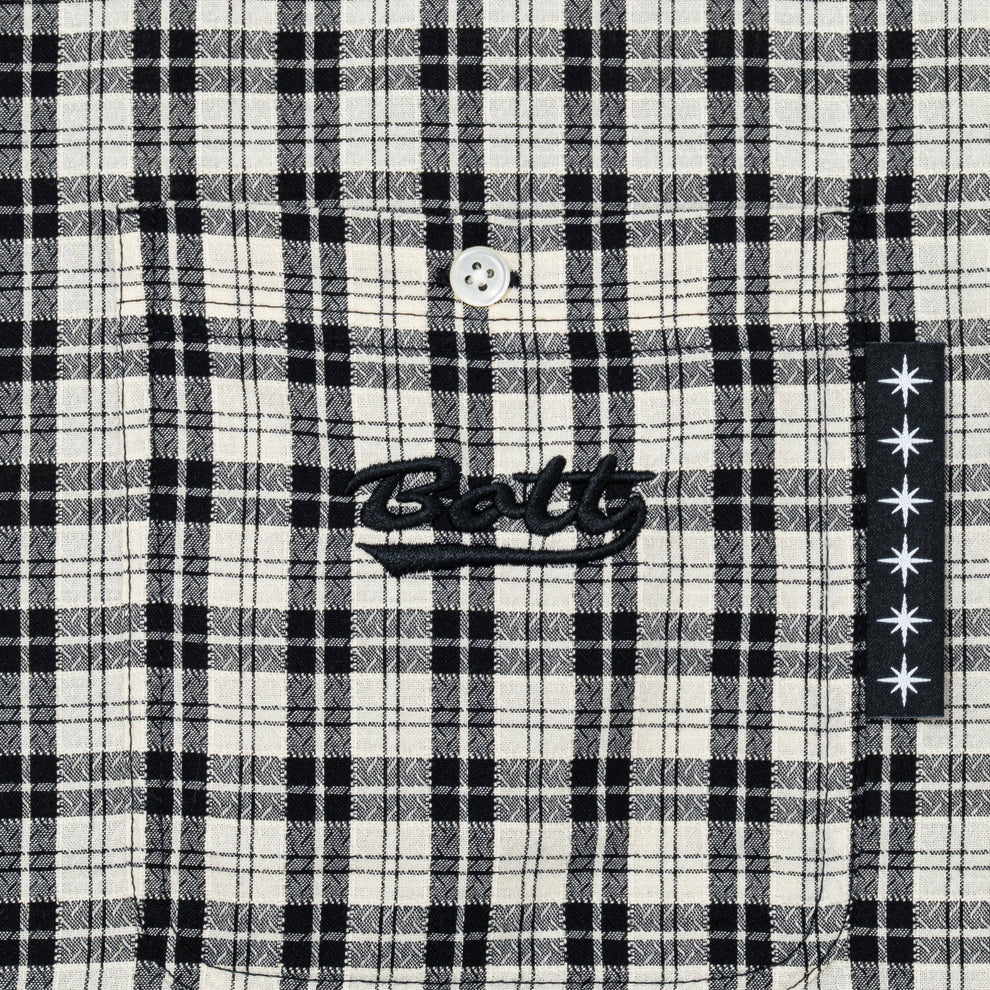 Plaid S/S Shirt Black