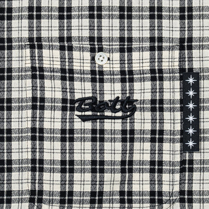 Plaid S/S Shirt Black