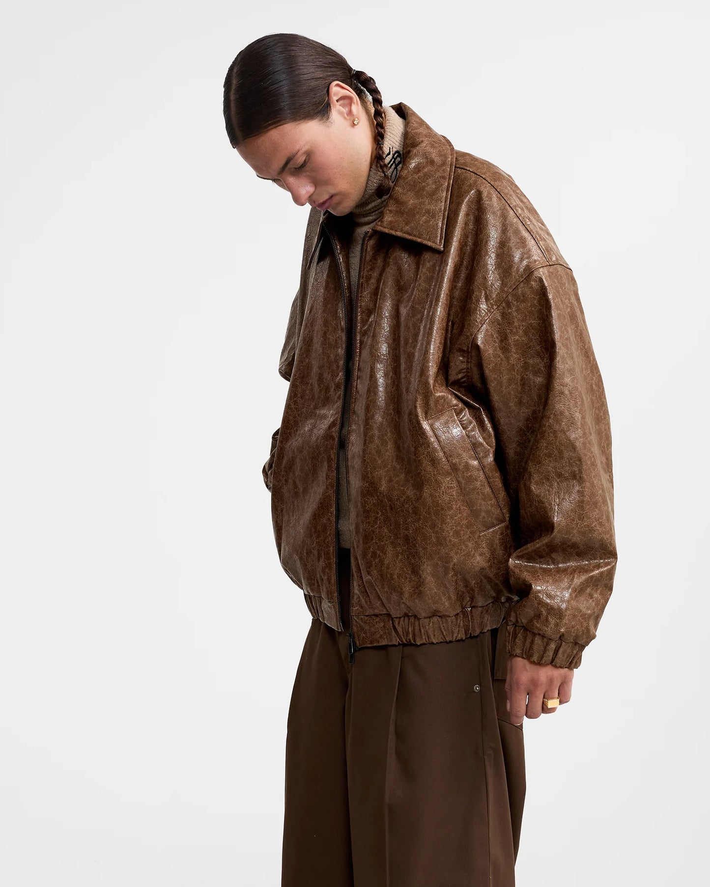 Valpo Faux Leather Jacket