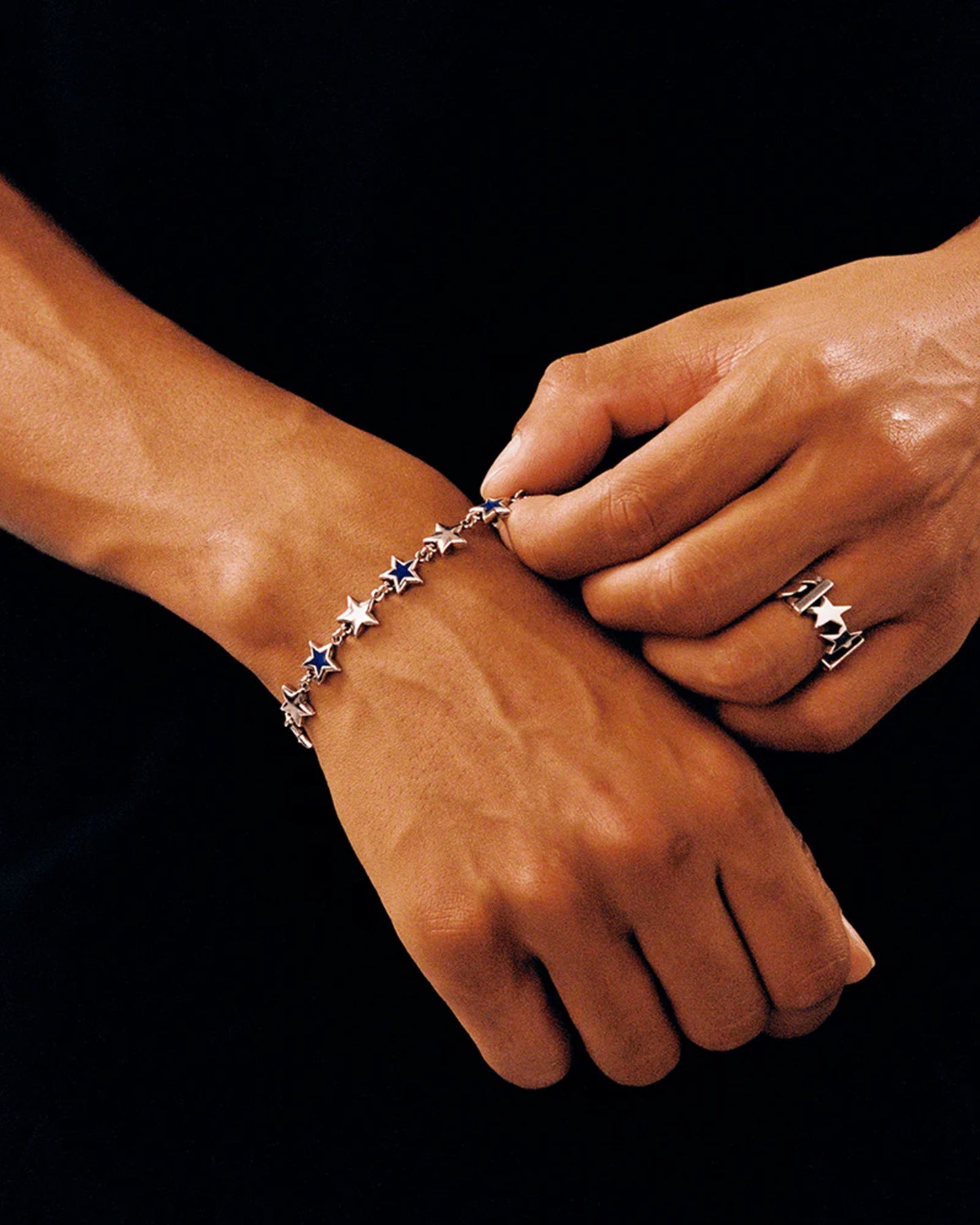 Enameled Stars Bracelet