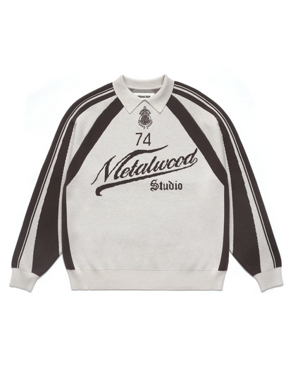 Knit Football Sweater