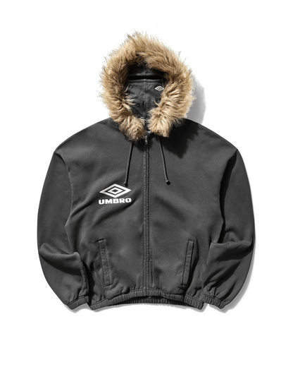 Fur Masked Zip Hoodie